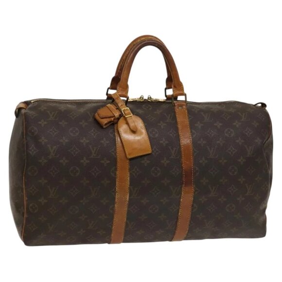 LOUIS VUITTON Monogram Keepall 50 Boston Bag M41426 LV Auth 134394 - Picture 2 of 16